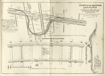 836999 Kaart van het hulpspoor bij Delft in verband met het ontwijken van het Laantje van J. van der Gaag ; met detail ...